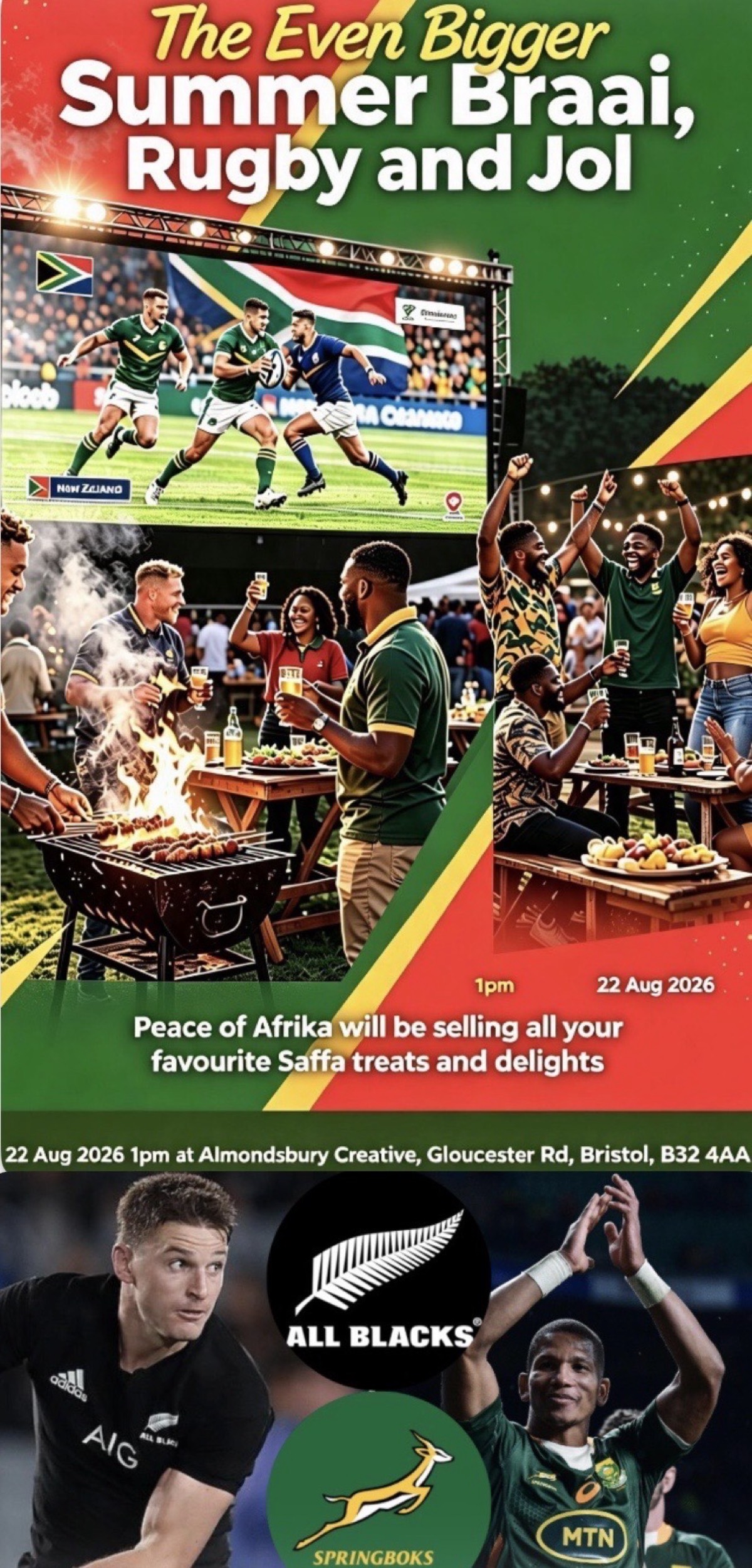 The Even Bigger Summer Braai, Rugby and Jol!