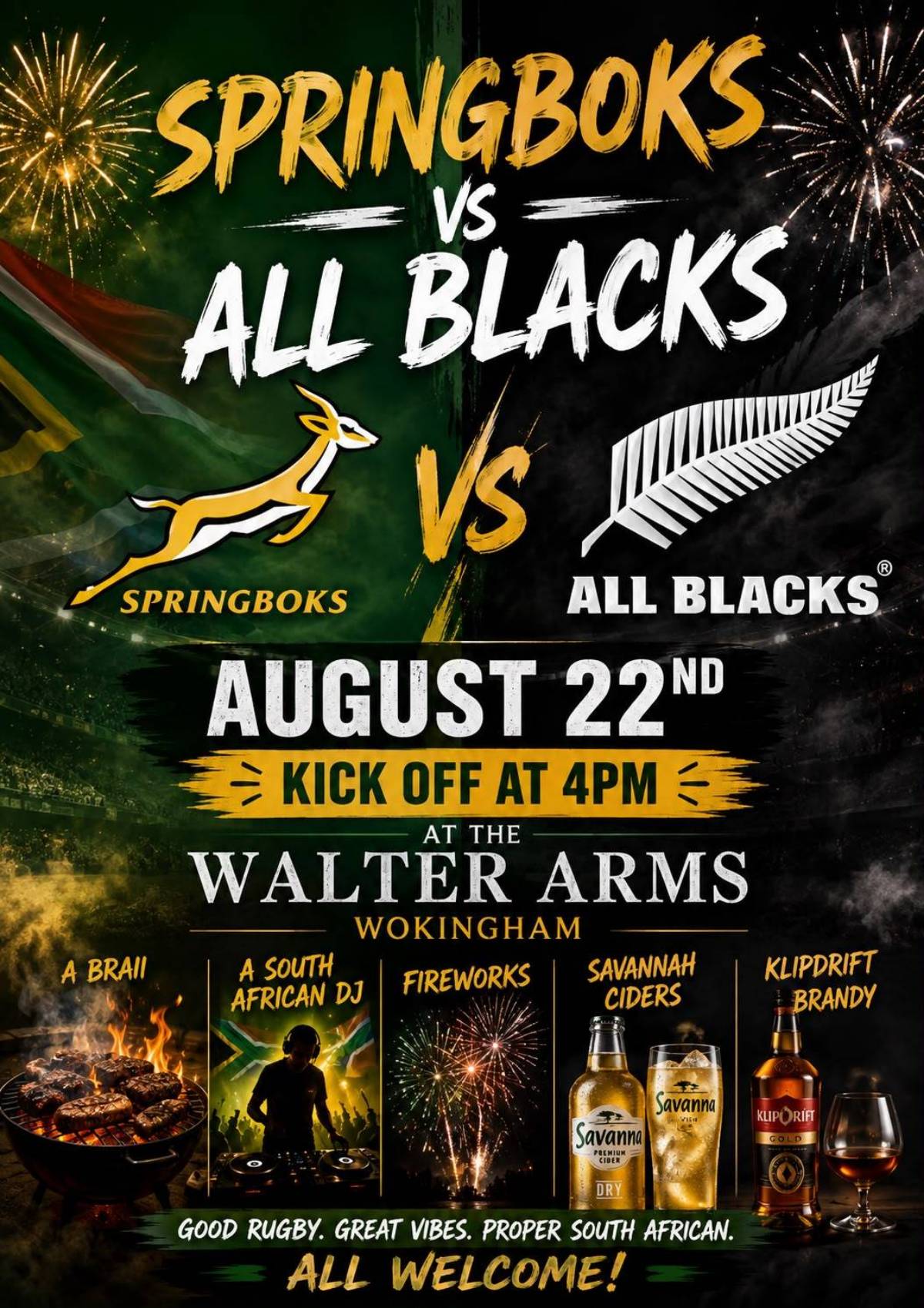 Springboks vs All Blacks